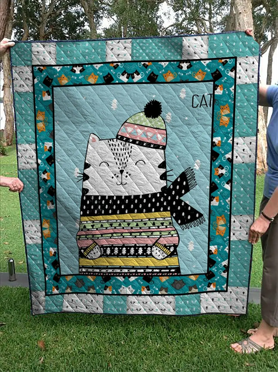 Winter Of Cats 1 Quilt and Home Decor