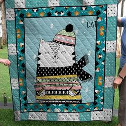 Winter Of Cats 1 Quilt and Home Decor