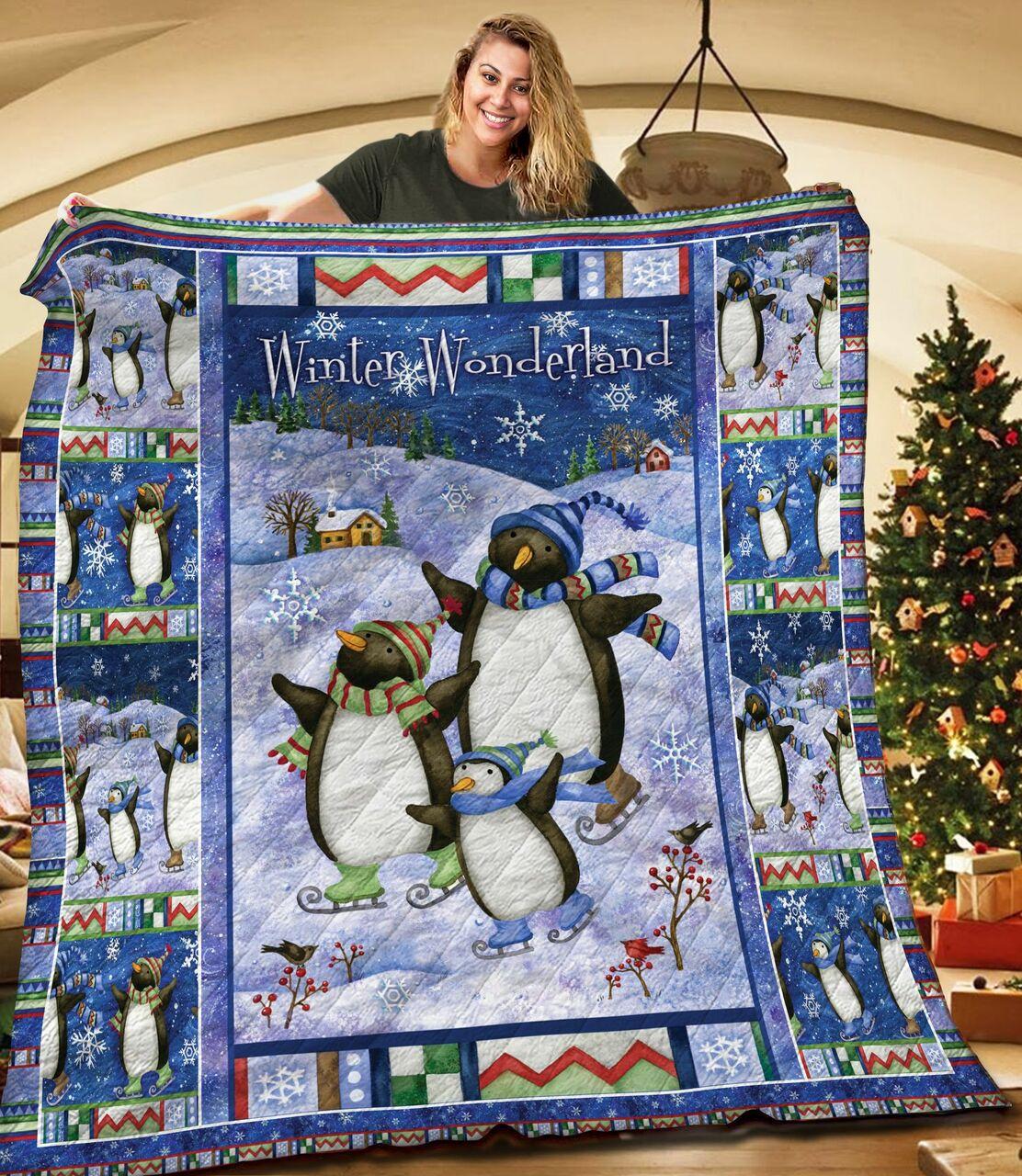 Winter Wonderland TNT191111NH Quilt Blanket and Home Decor