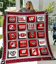 Wisconsin Badgers Quilt Blanket B310520  Quilt and Home Decor