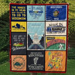Wisconsin Cl14100545Mdq Quilt Blanket and Home Decor