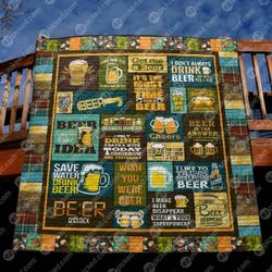 Wish You Were Beer Pkd2006108 Quilt Blanket and Home Decor