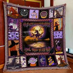 Witch On A Dark Desert Highway Quilt Blanket and Home Decor