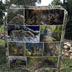 Wolf 1303 66 Quilt Blanket  Quilt and Home Decor