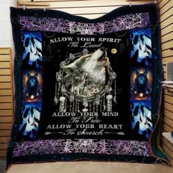 Wolf And Dreamcatcher Cl22100556Mdq Quilt Blanket and Home Decor