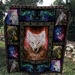 Wolf Fire Quilt and Home Decor