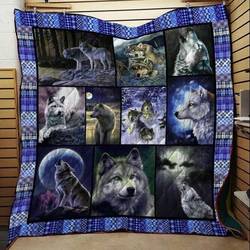 Wolf I Miss You Wolves Quilt Mlx and Home Decor