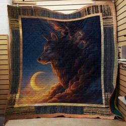 Wolf J3103 86O33 Customize Quilt Blanket and Home Decor