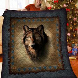 Wolf JFJ15065 3D Customized Quilt 2707 and Home Decor