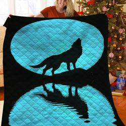 Wolf JFJ15066 3D Customized Quilt 2707 and Home Decor