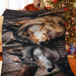 Wolf JFJ15075 3D Customized Quilt 2707 and Home Decor