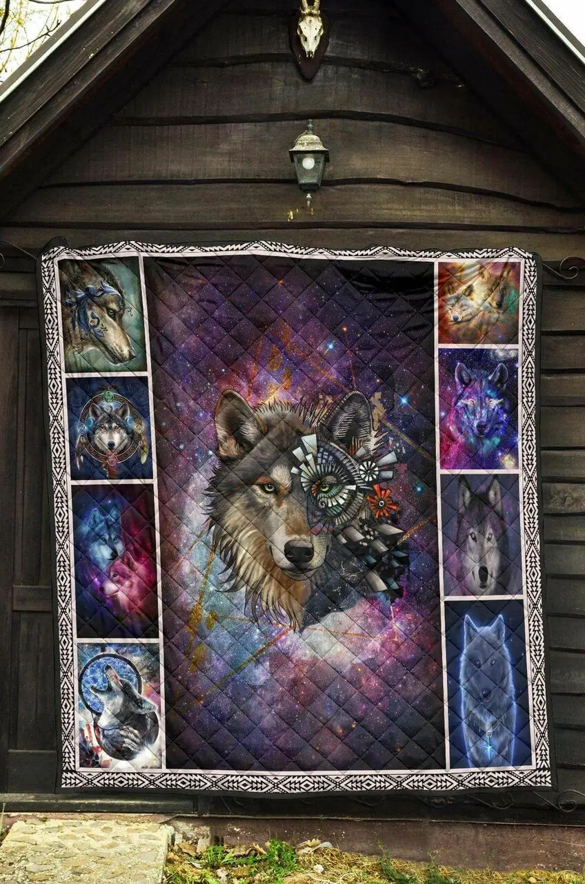 Wolf Magic Wolf Aww BHJI290 3D Customized Quilt and Home Decor