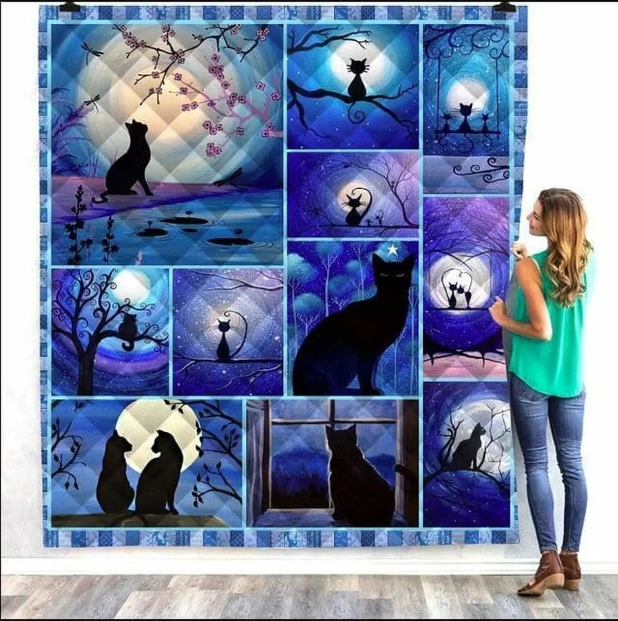 Wolf Nowhere Like I Do U Quilt Ro and Home Decor