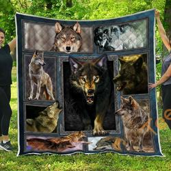 Wolf Premium Blanket TH0509 Quilt and Home Decor