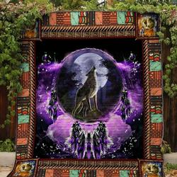 Wolf Quilt Blanket and Home Decor