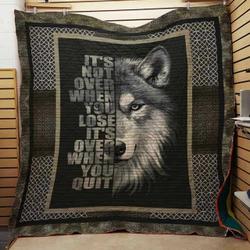 Wolf Quilt Blanket Dhc0502955Td and Home Decor