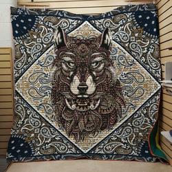 Wolf Quilt V5 and Home Decor