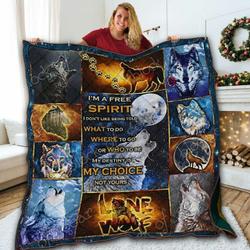 Wolf Strong T3 3D Customized Quilt and Home Decor