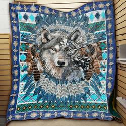 Wolf Warrior KJ11 NNQ131098 3D Customized Quilt and Home Decor