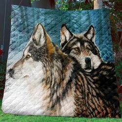 Wolves Quilt Blanket Bbb041193Ph and Home Decor