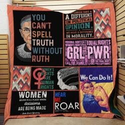 Women Rights Quilt Blanket and Home Decor