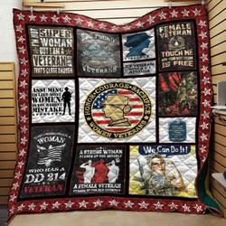 Women Veteran 2 Quilt and Home Decor