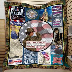 Women Veteran Limited Blanket 3D Full Printing Dql-Qhg0033  Quilt and Home Decor