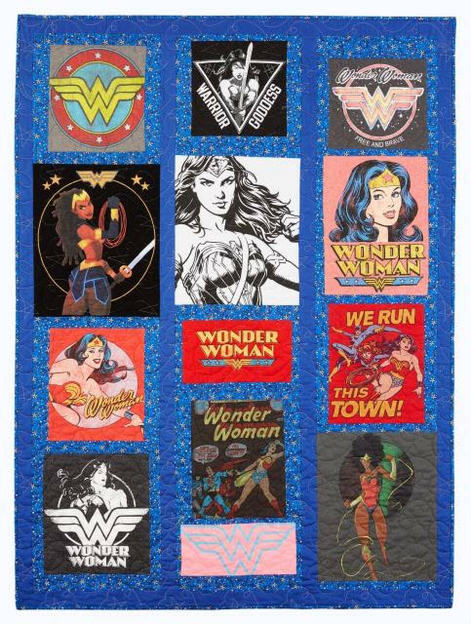 Wonder Woman Blaket Quilt Blanket Bn14 Quilt and Home Decor