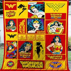 Wonder Woman Fabric Quilt and Home Decor
