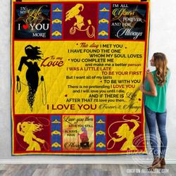Wonder Woman The Day I Met You Quilt V2 Nh and Home Decor