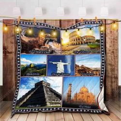 Wonders Of The World Quilt Szn and Home Decor