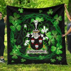Woodford Ireland Irish Celtic Shamrock Knot Circle JFJ15127 3D Customized Quilt 2707 and Home Decor