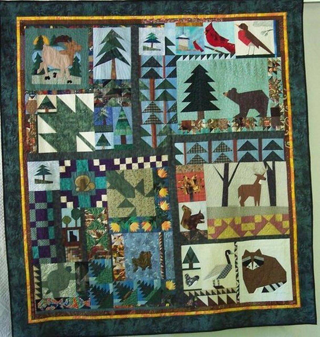 Woodland Animals Clt260652 Quilt Blanket and Home Decor