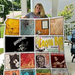 Woody Guthrie Quilt Blanket and Home Decor