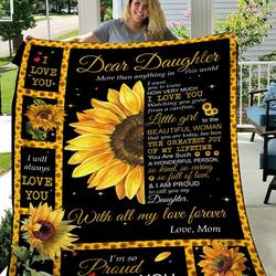 Wozoro Quilt Dear Daughter Twin King Queen Size and Home Decor