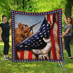 Wozoro Quilt Hunting Flag Twin King Queen Size and Home Decor