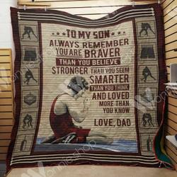 Wrestling Dad Quilt Blanket Dhc1102470Td and Home Decor