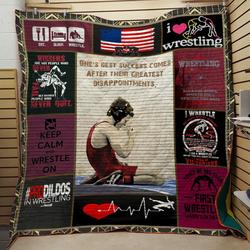 Wrestling Dad Quilt and Home Decor