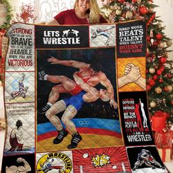 Wrestling Is My Passion JFJ15175 3D Customized Quilt 2707 and Home Decor