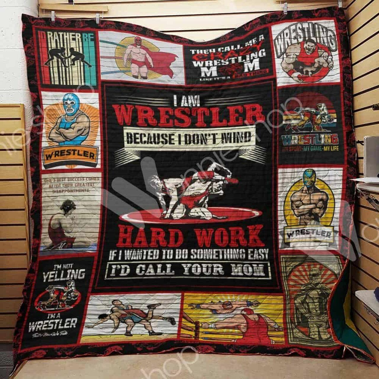 Wrestling Quilt Blanket Dhc1102579Td and Home Decor