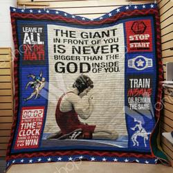 Wrestling Quilt Blanket Dhc1102803Td and Home Decor