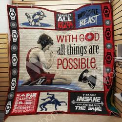 Wrestling Quilt Blanket Dhc1102820Td and Home Decor