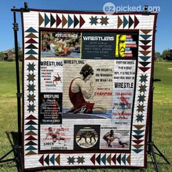 Wrestling Spirit Pk300579 Quilt Blanket and Home Decor