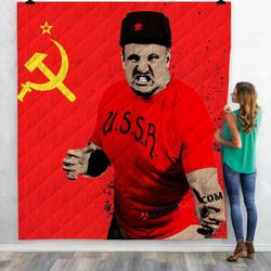 Wwe Nikolai Volkoff & The Iron Sheik D 3D Customized Personalized Quilt Blanket and Home Decor