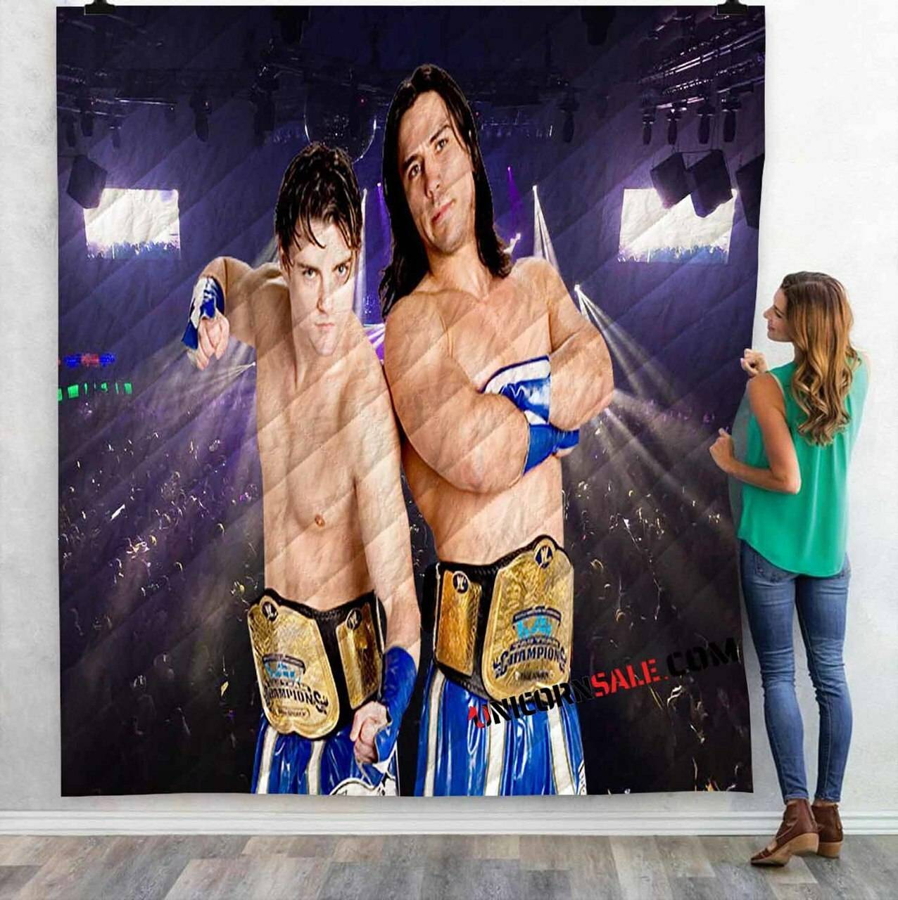 Wwe Paul London And Brian Kendrick N 3D Customized Personalized Quilt Blanket and Home Decor