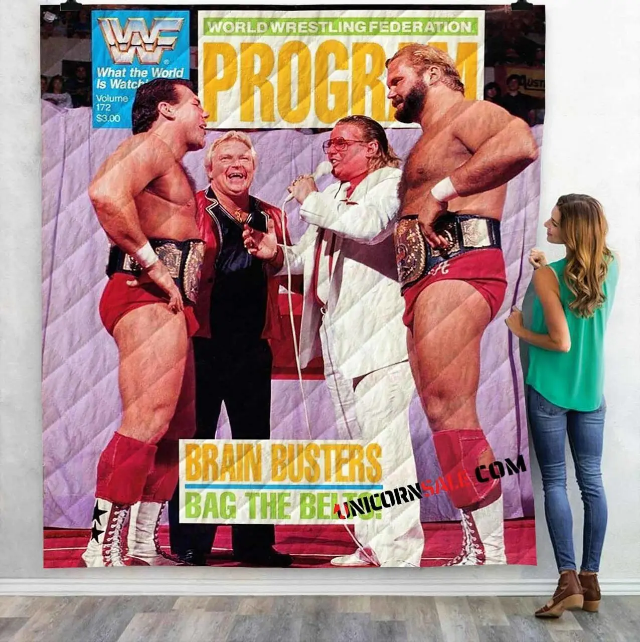 Wwe The Brain Busters D 3D Customized Personalized Quilt Blanket and Home Decor