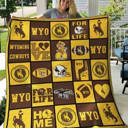Wyoming Cowboys Quilt Blanket B080626  Quilt and Home Decor