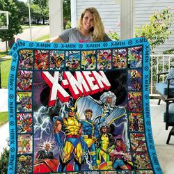 X-Men: The Animated Series Quilt Blanket Gift Ideas For Fans Loves X-Men and Home Decor