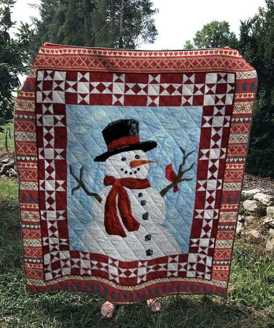 Xmas 1103 96 Quilt Blanket Quilt and Home Decor