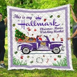 Xmas Lsu Tigers Football Quilt Blanket Fan Made and Home Decor